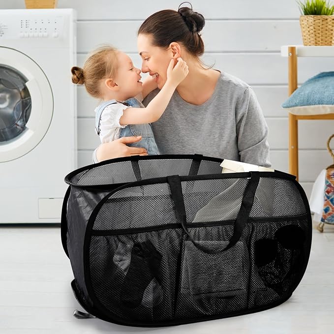 Collapsible Laundry Baskets, Upgrade Pop Up Laundry Hamper