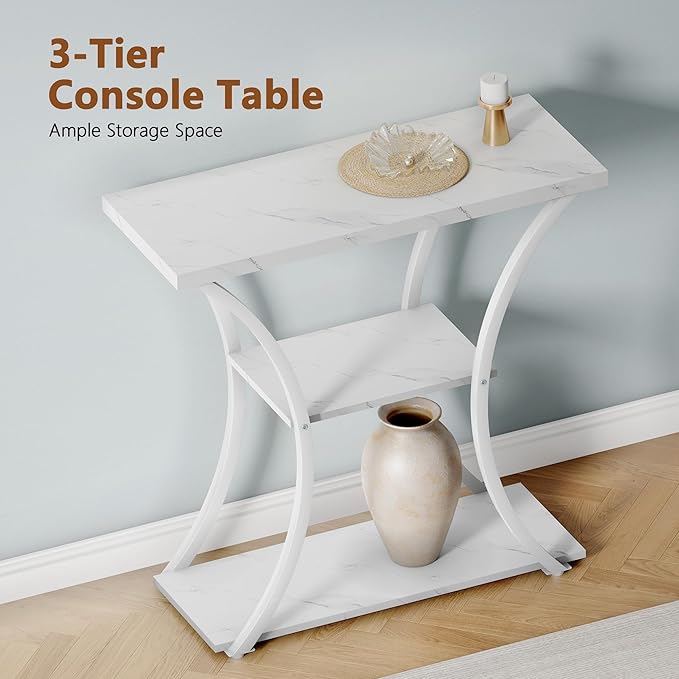 Hoctieon 3 Tier Console Table