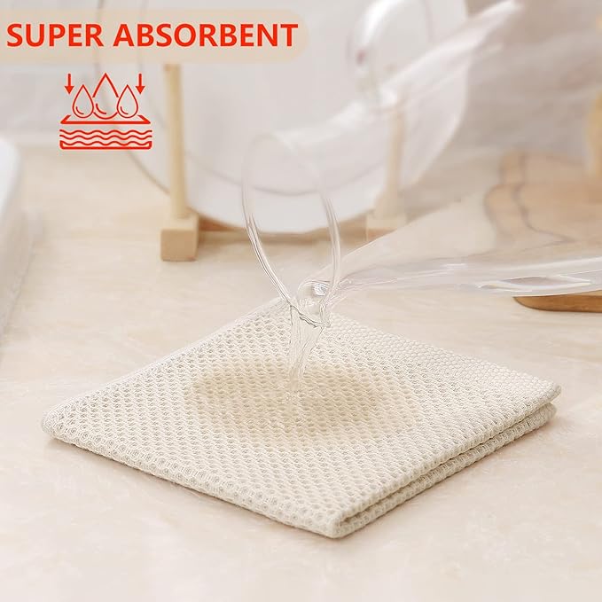 Kitinjoy 100% Cotton Kitchen Dish Cloths