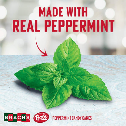 BrachsCandy Canes Peppermint - Individually Wrapped Bulk Christmas Candy Canes - Holiday Classic Candy - Stocking Stuffer Candy - Bulk Candy Box (36 Count)