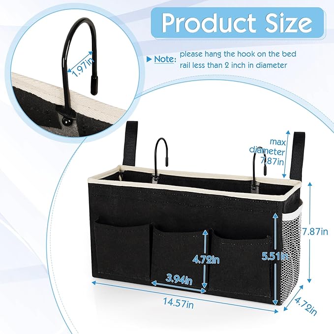 Bedside Storage Caddy/Bedside Hanging Storage Bag