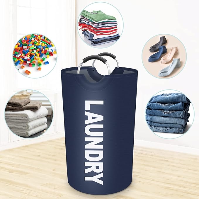 StorageRight 75L Large Laundry Basket, Laundry Hamper, Dirty Clothes Hamper