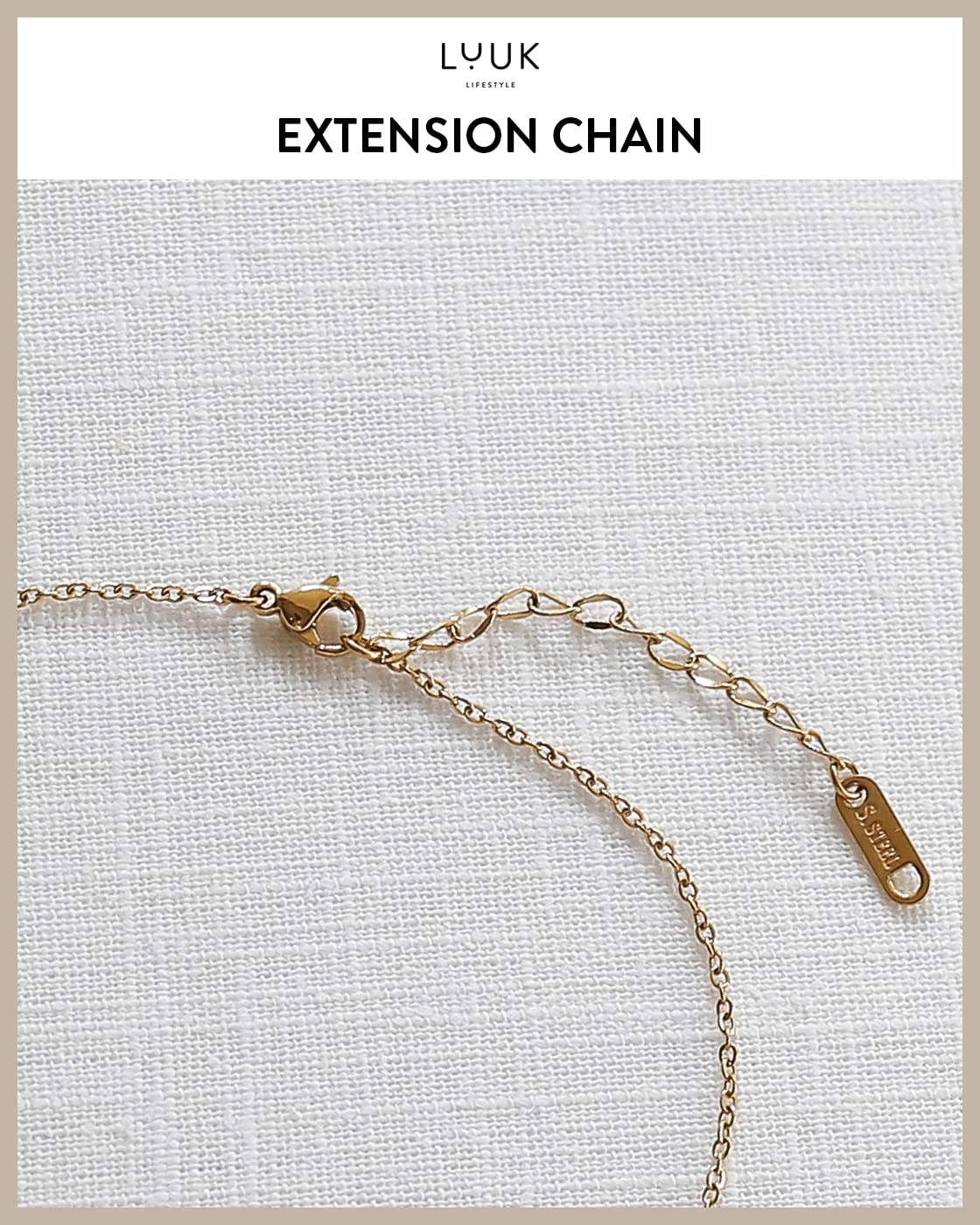 LUUK LIFESTYLE Stainless steel necklace for women with Lotus flower pendant and HAPPINESS gift card, chic and classy style, trendy layer look, Asian lucky charm, minimalist fashion accessory, gold