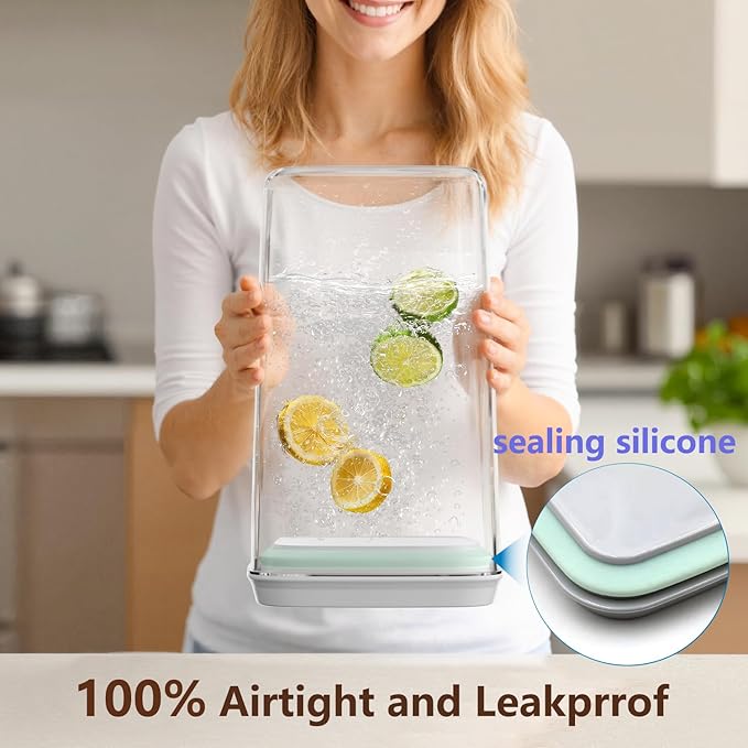 4 Pcs Large Pop Airtight Food Storage Containers Set