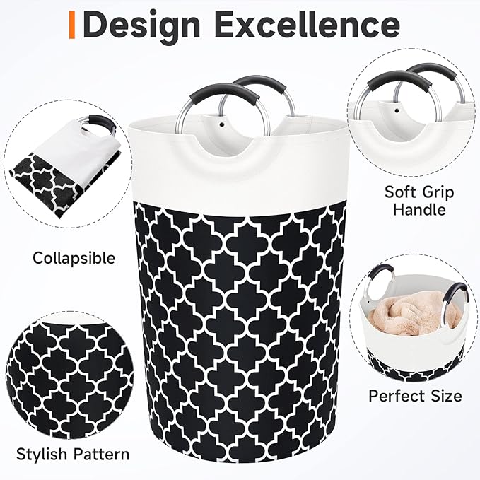 Large Laundry Basket Laundry Hamper Bag Washing Bin Clothes Bag Collapsible Tall