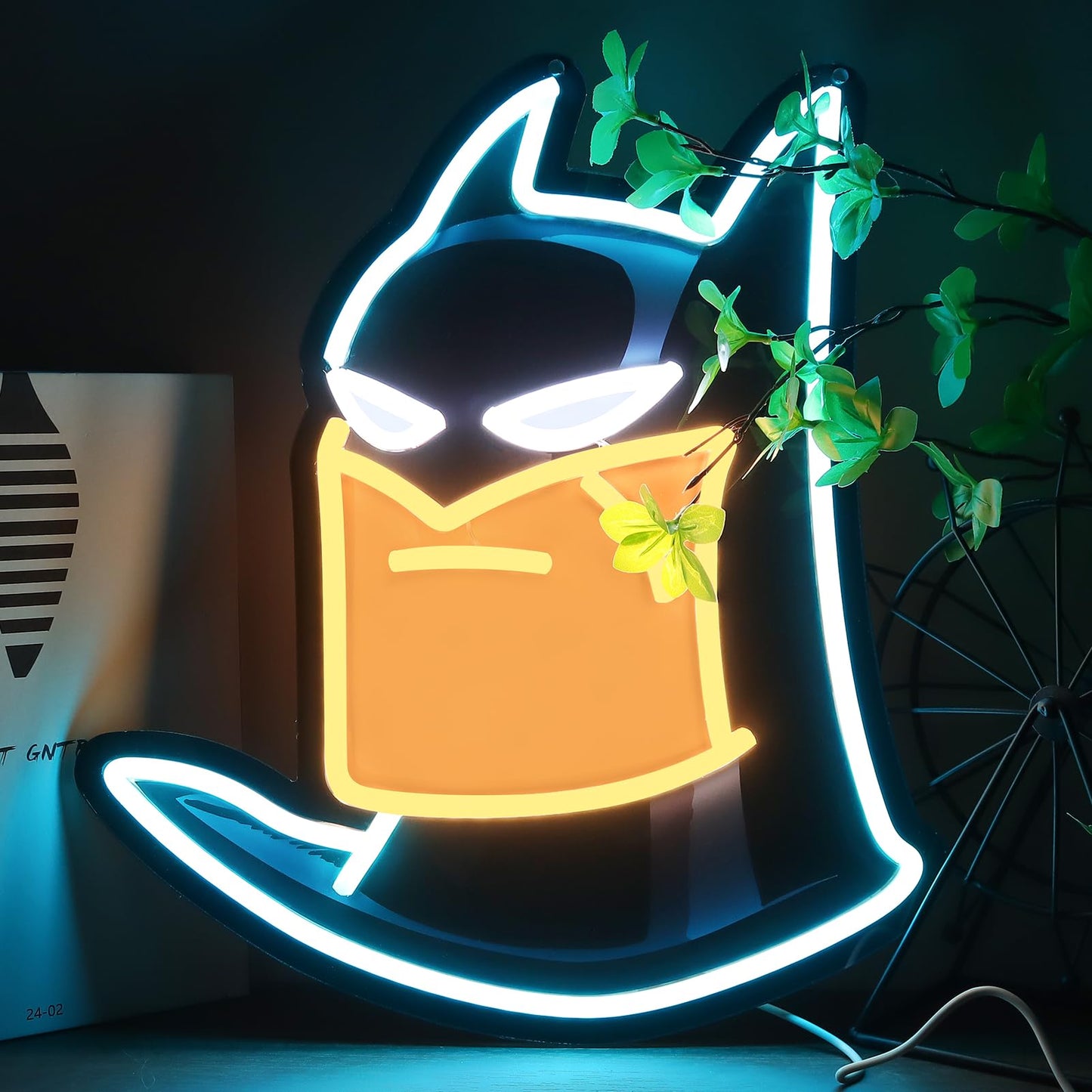 OIZEGO Bat Neon Signs for Wall Decor Neon Lights for Bedroom Led Business Signs Suitable for Man Cave Bar Pub Restaurant Christmas Gift Art