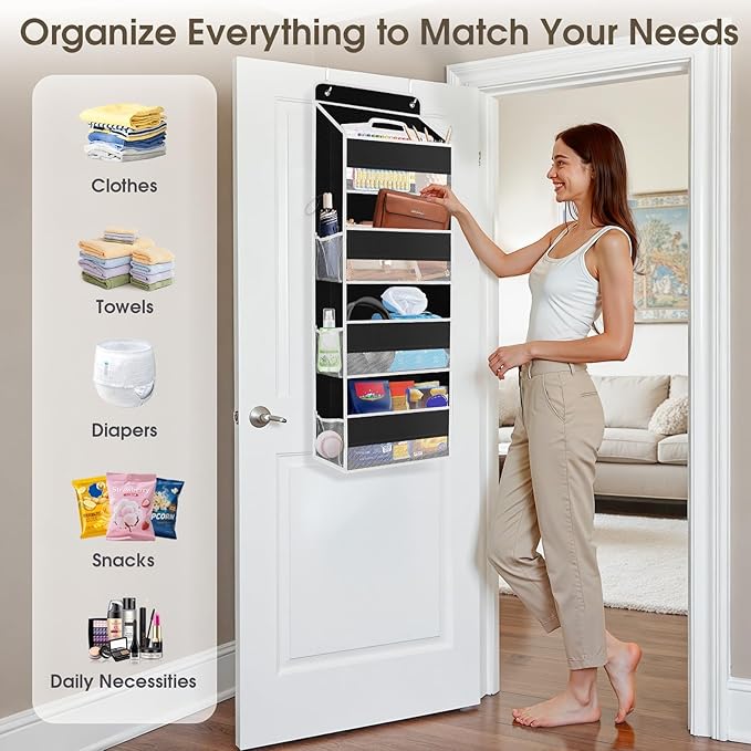 2 Pack Over The Door Organizer, Hanging Storage Organizer