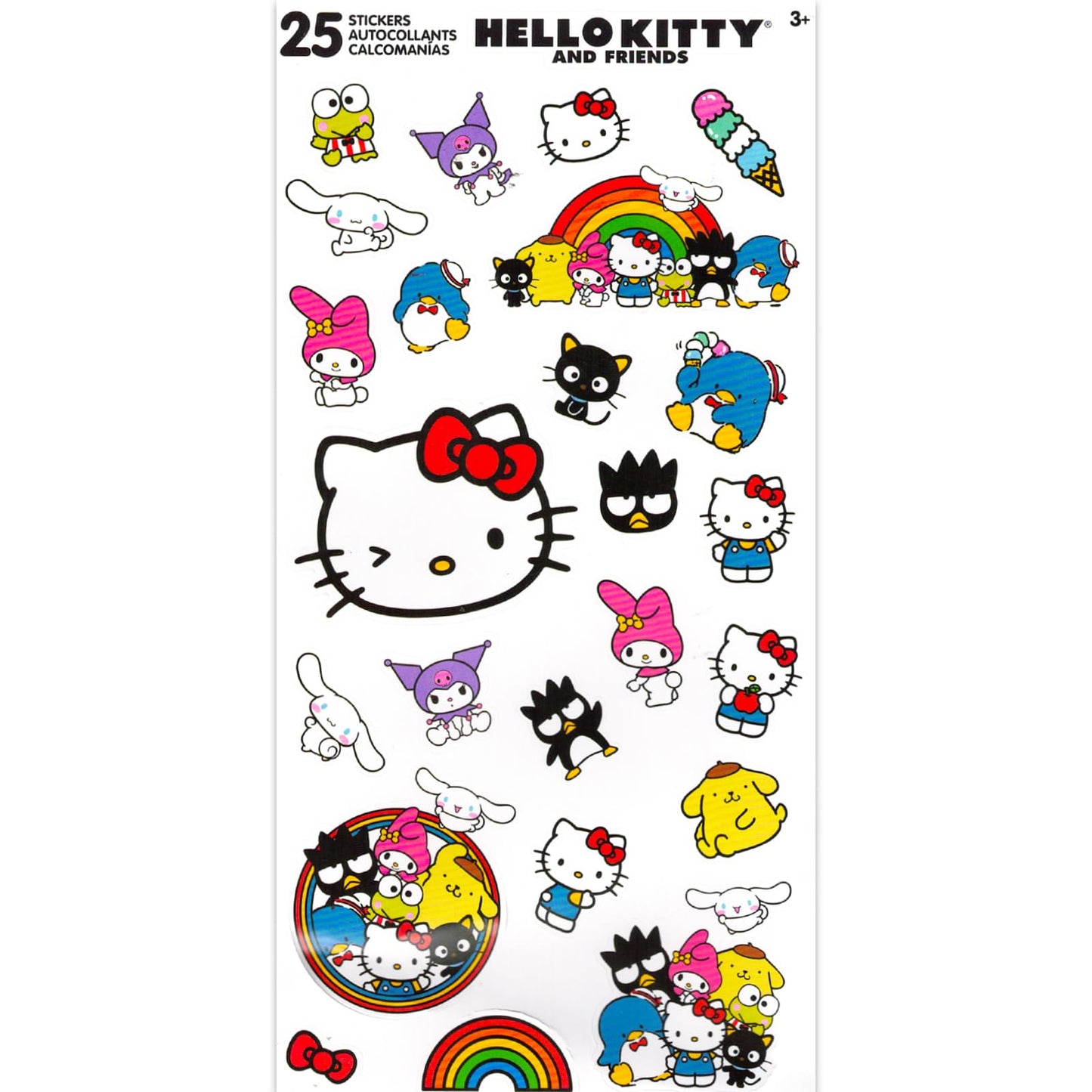 Hello Kitty Decor Set - Kitchen Accessories Bundle Includes Salt and Pepper Shakers Plus Stickers