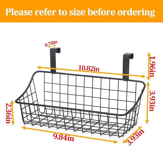 LeleCAT Over Cabinet Door Basket