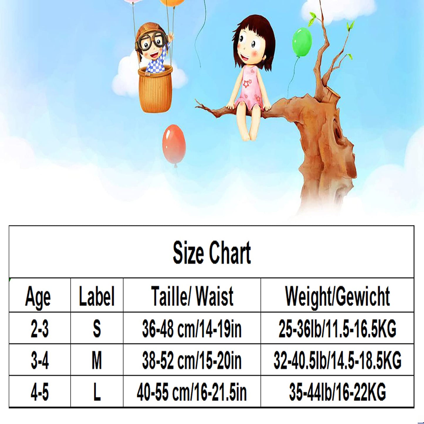 JackLoveBriefs Potty Training Pants for Girls, Learning Designs Training Underwear Pants 2-3T, 7 Packs
