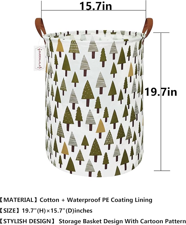 QUEENLALA Large Storage Basket, Laundry Hamper/Bathroom/Home Decor/Collapsible