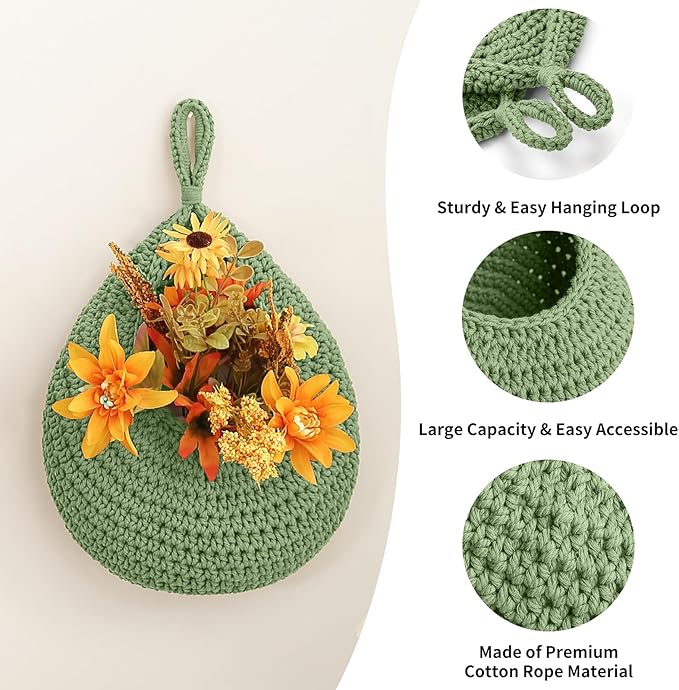 Boho Wall Hanging Fruit Baskets