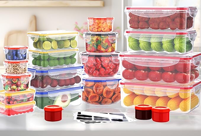 40 Pcs Food Storage Containers