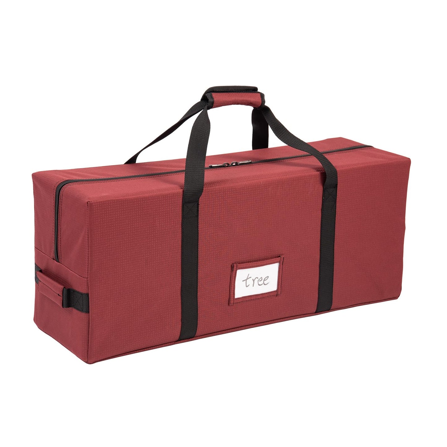 Christmas Tree Storage Bag Fits 7.5 Foot Artificial Christmas Tree Extra-Large Christmas Tree Storage Bin Comes with Built-in Buckle, Durable Handle, and Label Card Slot for 600D Christmas Tree Bag