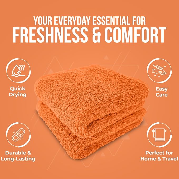 DAN RIVER 24 Pack Wash Cloths for Showering