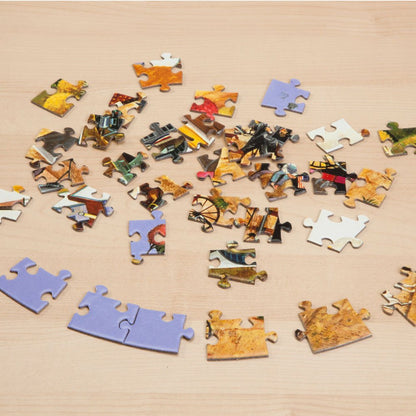 Bits and Pieces - 500 Piece Round Jigsaw Puzzle for Adults – ‘Marvelous Garden’ 500 pc Large Piece Jigsaw by Artist Oleg Gavrilov - 20” in Diameter
