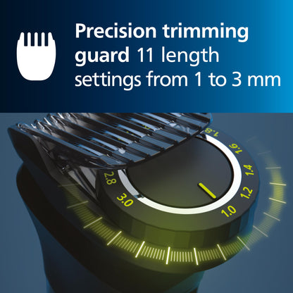 Philips Norelco Multigroom 7000 Series, All-in-One Trimmer, Beard Trimmer and Hair Clipper, 23-Piece Men's Grooming Kit for Beard, Face, Nose, Ear, Body, with Titanium Blades, Travel Pouch, MG7970/49