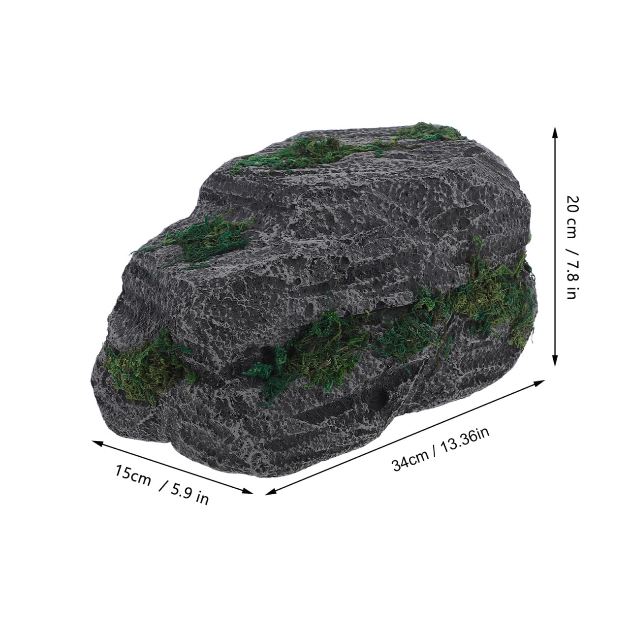 Cabilock Realistic Simulated Rock Decor Fake Landscape Stone for Garden Yard Lightweight Artificial Garden Decor Scoop