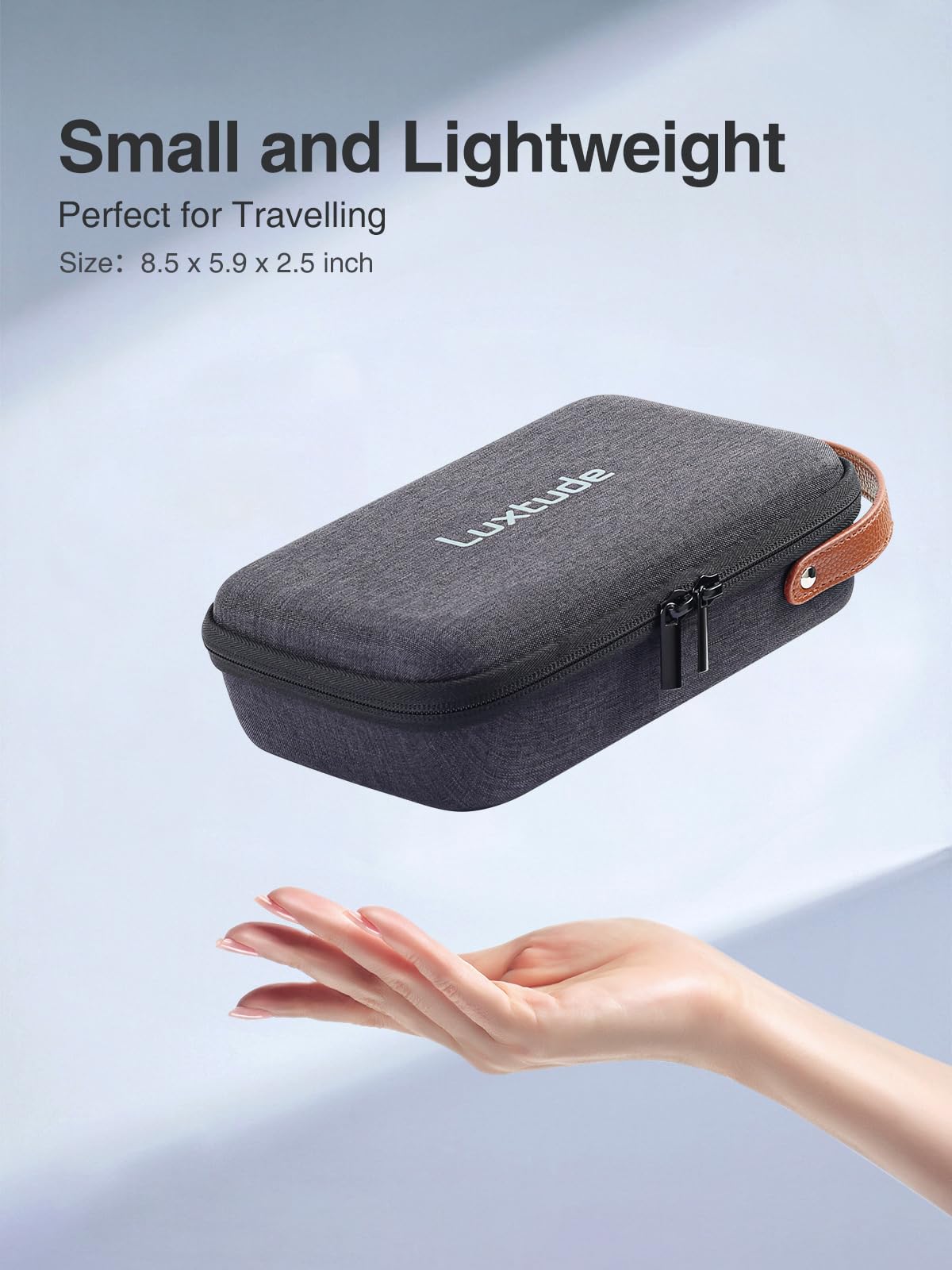Luxtude Hard Cable Organiser Bag, Electronic Travel Case, Portable Tech Accessories Case for Charger/Mouse/Cash/Card/Apple Pen