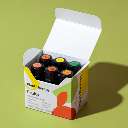 Plant Therapy Essential Oils Fruits Set - Grapefruit, Tangerine, Lemon, Mandarin, Lime, Orange Sweet 100% Pure, Undiluted, Natural Aromatherapy, Therapeutic Grade 10 mL (1/3 oz)