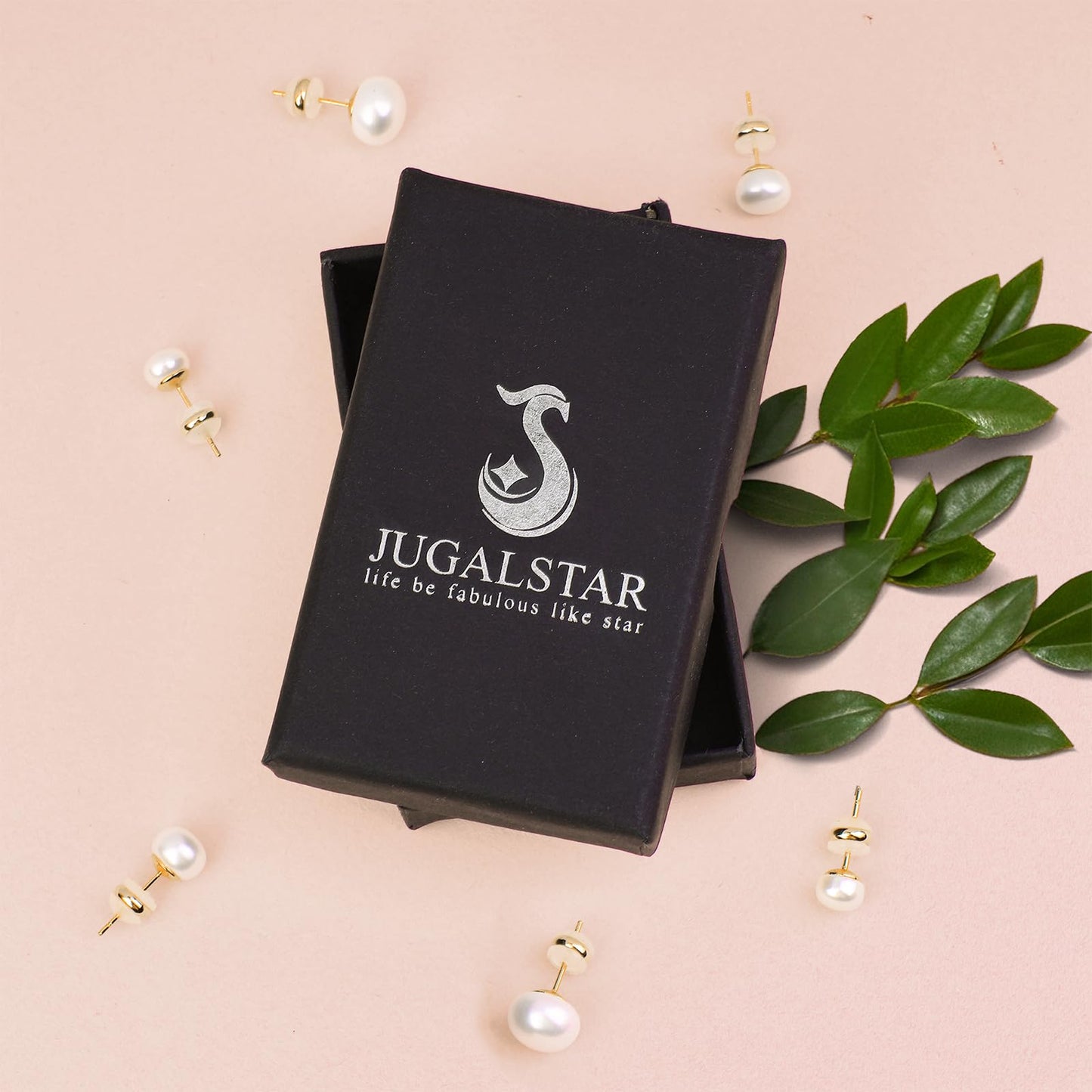 Natural Freshwater Cultured Pearl Stud Earrings, AAAA+Handpicked, Sterling Silver 18K Gold Plated Hypoallergenic Earring Studs Jewelry For Women (10mm)