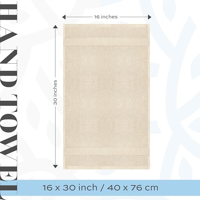 White Classic Luxury Ivory Hand Towels