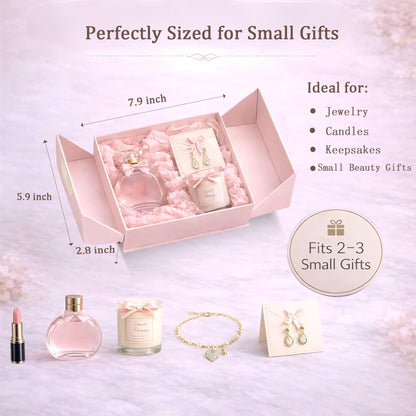 Surperry WOW Magnetic Gift Box, Small Pink Elegant Gift Box, Ready-to-Gift Set for Thoughtful Gifting