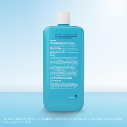 Oilatum Emollient Bath Liquid for Eczema, Psoriasis and Dry Skin Conditions, Soothing Formula for Sensitive Skin, Hydrating Relief for Itchy, Irritated Skin, 1 x 500ml