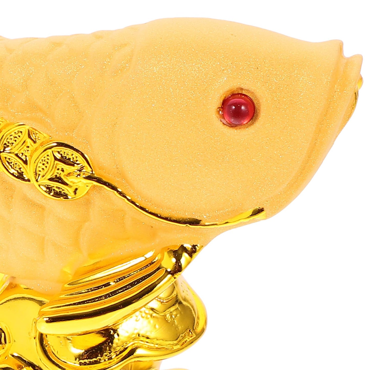 GANAZONO Feng Shui Wealth Arowana Fish Lucky Fish Statue Figurine Decoration