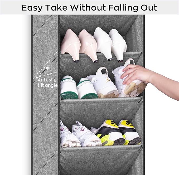 SLEEPING LAMB Over The Door Shoe Organizer
