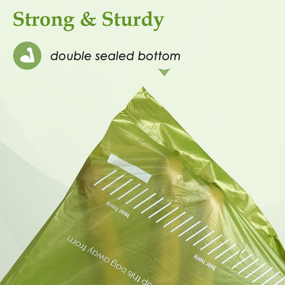 240 Count Unscented 13” x 9”Dog Poop Bags Rolls, Leakproof Strong & Sturdy Waste Bags for Doggie Cat Pet