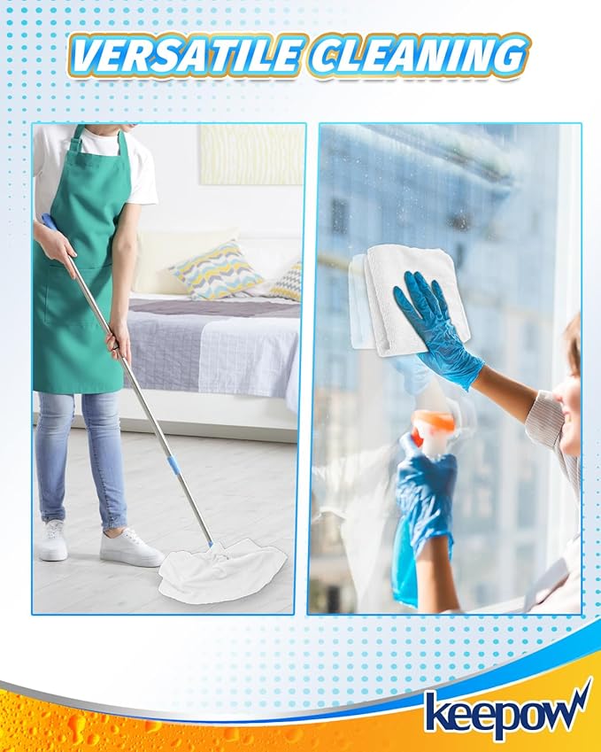 KEEPOW 3PCS Extra Large Microfiber Cleaning Cloth 30" x 20" Large Floor