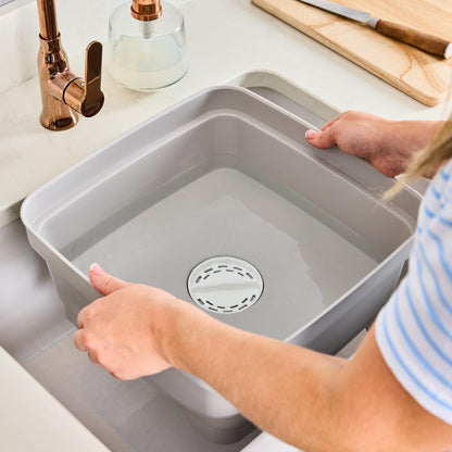 Minky Kitchen Sink Washing up Bowl, Stopper in Base, 8 Litre capacity, Ideal for Home, Caravan or Camping