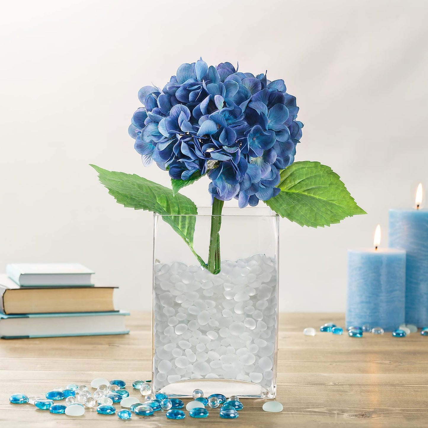 QYGL Sea Glass Stones - 2.9LB/46.4oz White Frosted Glass Pebbles Gemstones - Perfect for Aquarium Rocks, Fish Tank Gravel, Vase Fillers, Seaglass DIY Crafts, and Home Decor