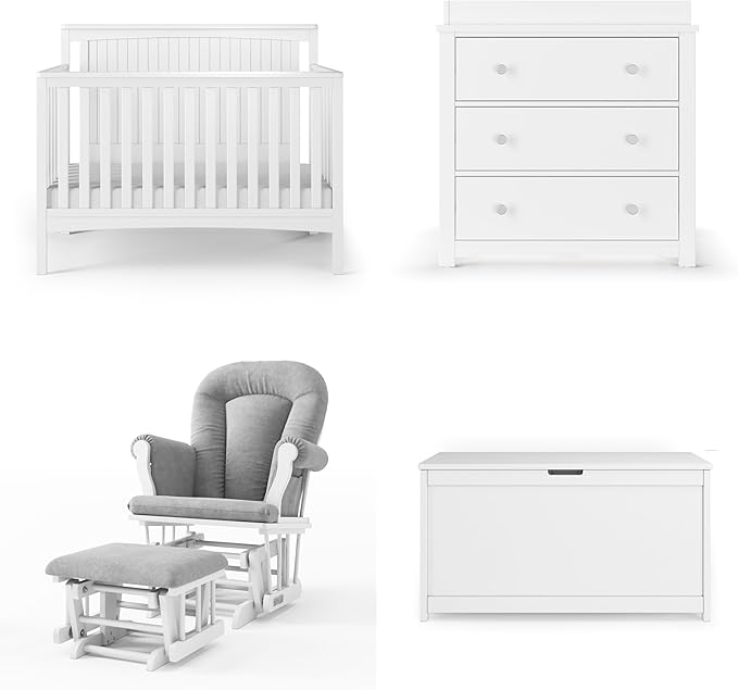 Child Craft Scout 4-in-1 Convertible Baby Crib Nursery Furniture Set