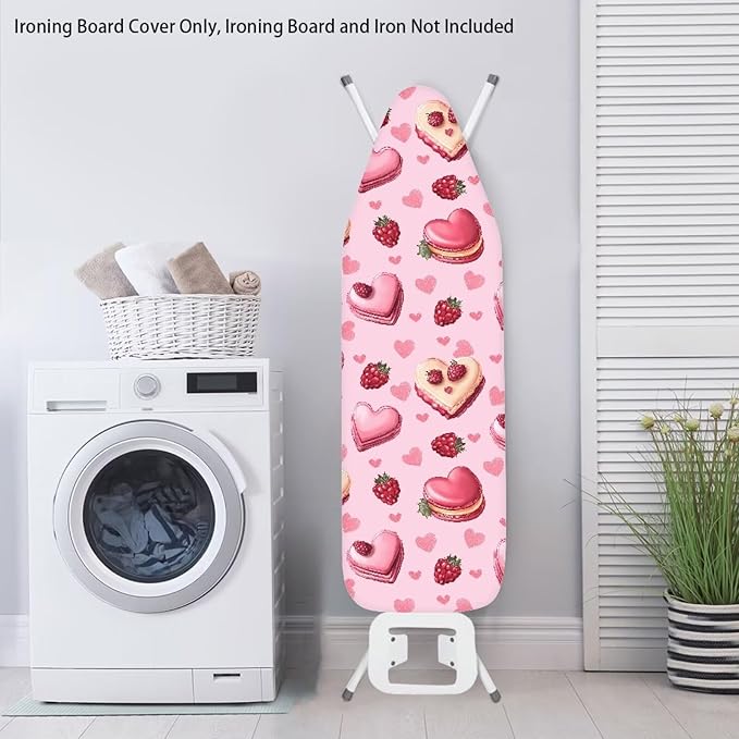 Heart Cake Ironing Board Cover Standard Size Strawberry Iron Board Cover