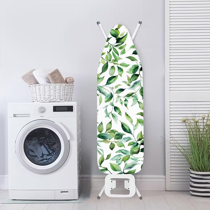 ZDCUSTOM Green Leaves Ironing Board Covers