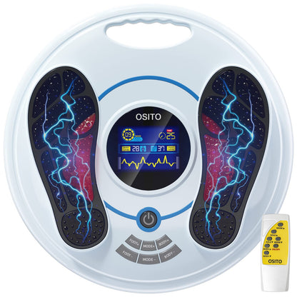 Foot Circulation Plus (FSA or HSA Eligible) - Medic Foot Massager Machine with TENS Unit, EMS (Electrical Muscles Stimulator) Feet Legs Health for Neuropathy, Diabetes, Relieve Pains and Cramps, RLS