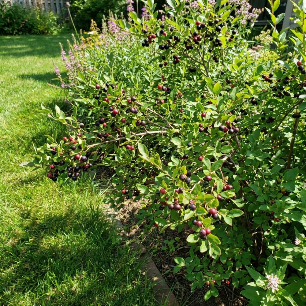 Huckleberry Plant Live, Huckleberry Bushes Live Plant, 5 Inches Pot, 4-6 Inc Tall, Sweet Edible Berries, Hardy Fruit Shrubs for Patio and Outdoor Garden