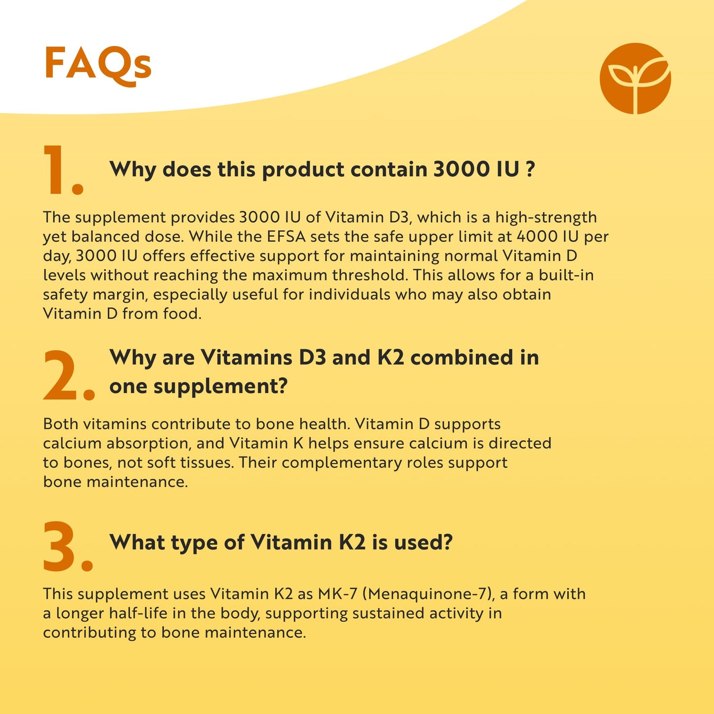 Vitamin D3 3000iu & K2 100ug (MK7) – 120 Vitamin D3 K2 Vegetarian Capsules – Supports Normal Bones, Muscles, Teeth and Immune System – Cholecalciferol & Menaquinone-7 – Made by Nutravita