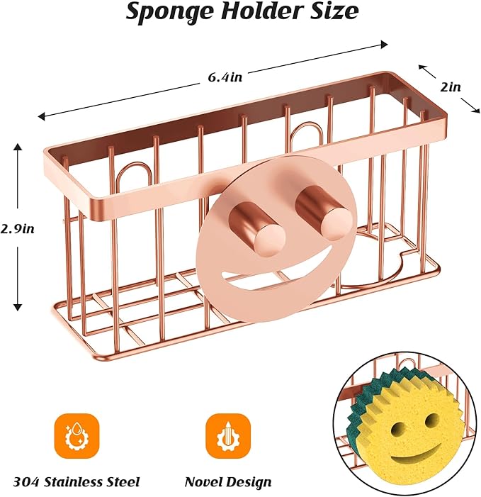 Sponge Holder Smiley Face, Sink Caddy