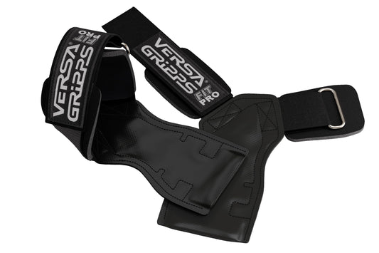 Versa Gripps® Fit Pro, Made in the USA, Wrist Straps for Female Athlete, the Best Training Accessory, Midnight, S