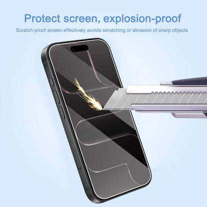 Ailun Screen Protector for iPhone 16 / iPhone 15 / iPhone 15 Pro [6.1 Inch] Display 3 Pack Tempered Glass, Dynamic Island Compatible, Case Friendly [Not for iPhone 16 Pro 6.3 Inch].