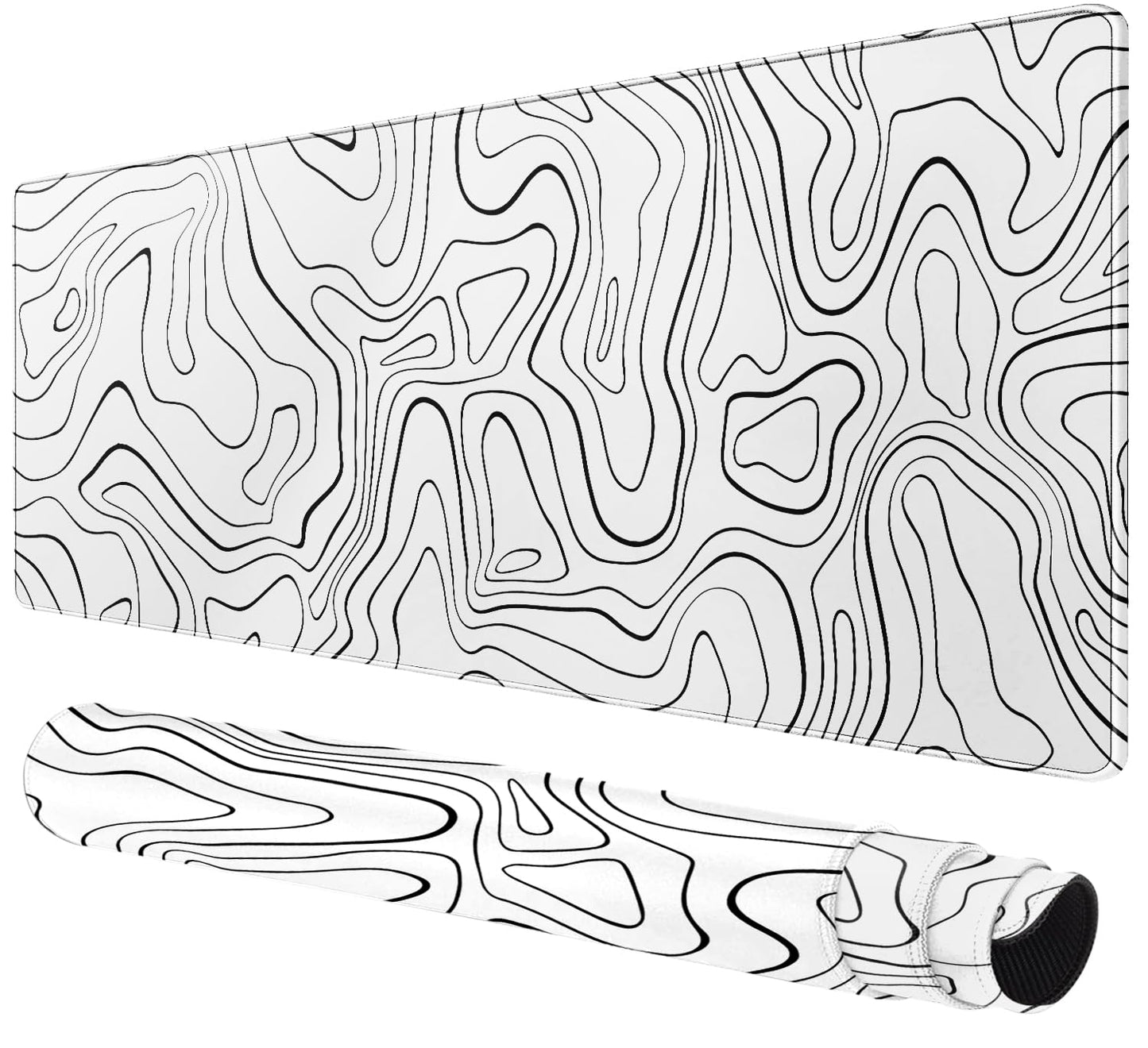 Rcege Large Mouse Pad for Desk - Gaming Mouse Pad with Non-Slip Base Stitched Edges, Desk Mat for Keyboard and Mouse