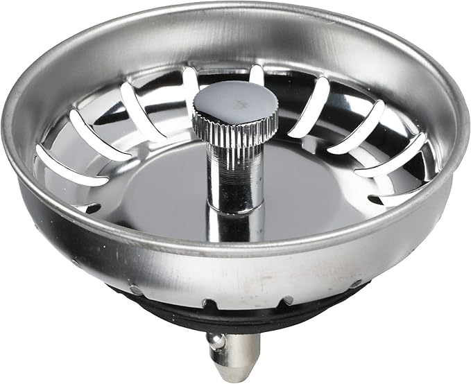 Danco 81091 3-1/2-Inch Post Lock-in Basket Strainer, Stainless Steel