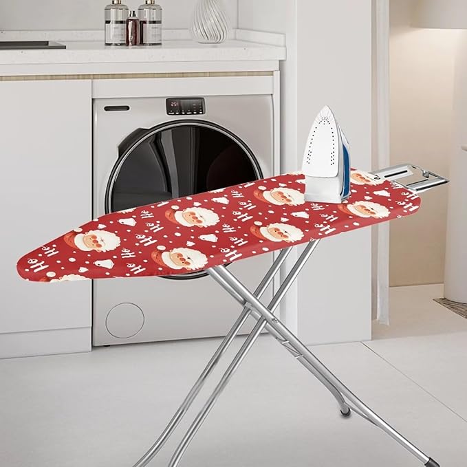 Cute Santa Claus Xmas Ironing Board Cover Cover Standard Size Soft Fabric