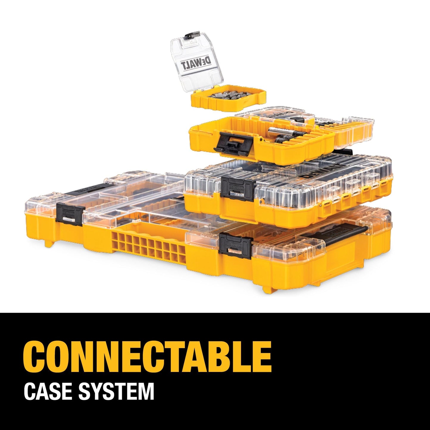 DEWALT Screwdriver Bit Set with Tough Case, 45-Piece (DW2166), Grey/Silver Screwdriving Set With Tough Case