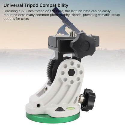 Latitude Adjustment Seat, Flexible 90° Adjustment Equatorial Wedge Instrument Latitude Base, Telescope Mount for Astronomy Telescope Accessory