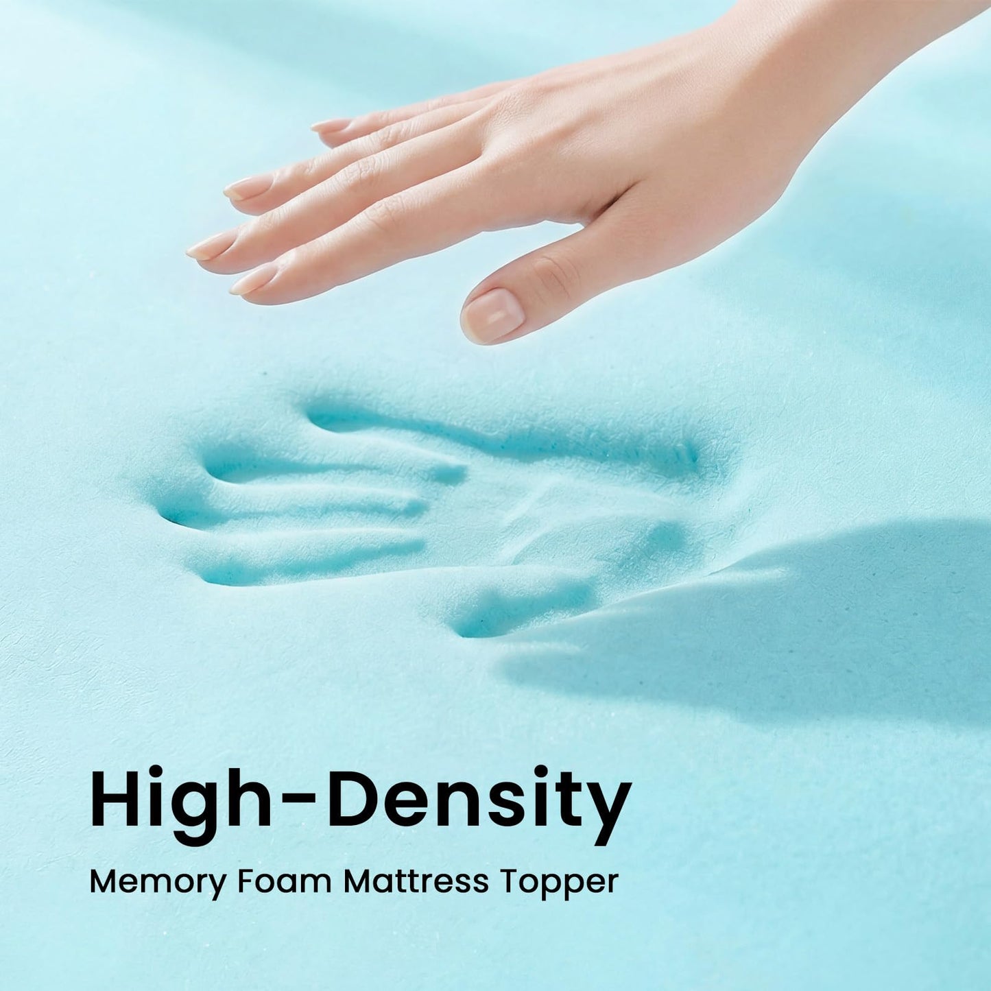 Czpalo 3 Inch Gel Memory Foam Mattress Topper Queen, Cooling Mattress Topper with Removable & Washable Bamboo Cover, CertiPUR-US Certified