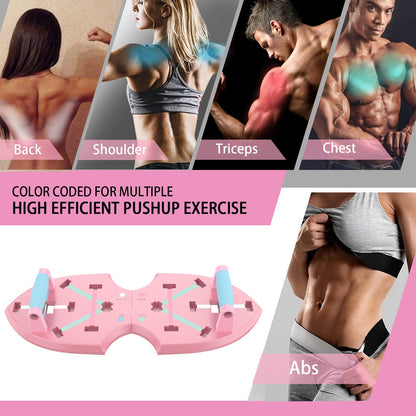 LALAHIGH Portable Home Gym System for Men and Women:Push Up Board, Pilates Bar & 20 Fitness Accessories with Resistance Bands and Ab Roller Wheel-Professional Strength Training Exercise